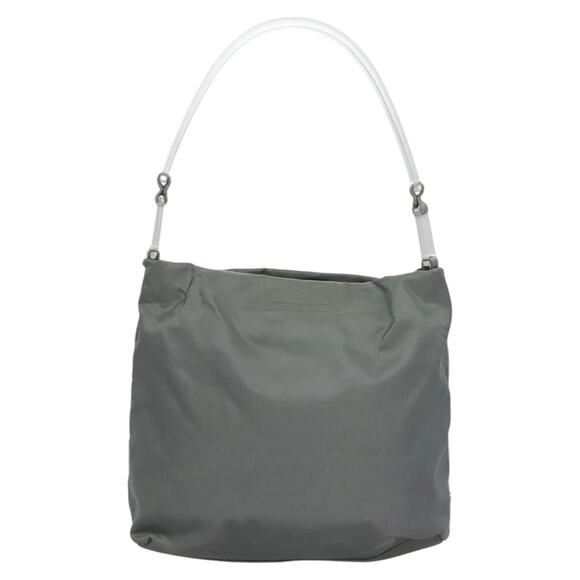 PRADA Shoulder Bag Nylon Gray - Picture 3 of 12